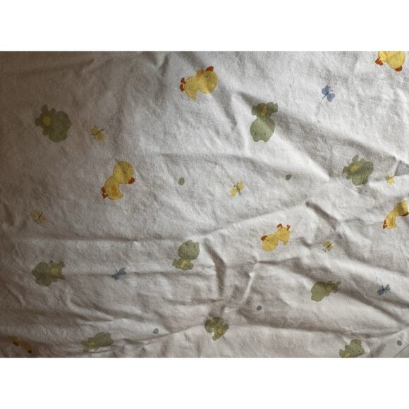 Carter’s Just One You Dragonflies Frogs Ducks RARE PATTERN Fitted Crib Sheet - Picture 1 of 12